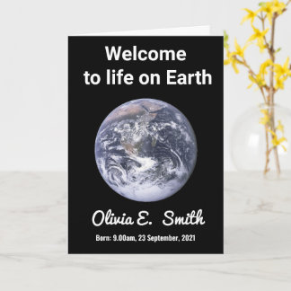 Welcome to the world - New Baby Congratulations カード