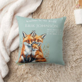 Welcome to the World - Personalized Birth Pillow クッション (ブランケット)