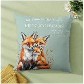 Welcome to the World - Personalized Birth Pillow  クッション