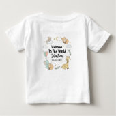 Welcome To The World Sebastian Baby T-Shirt ベビーTシャツ (裏面)