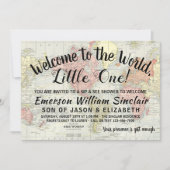 Welcome to the World Sip and See Baby Shower 招待状 (正面)