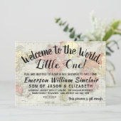 Welcome to the World Sip and See Baby Shower 招待状 (スタンド正面)