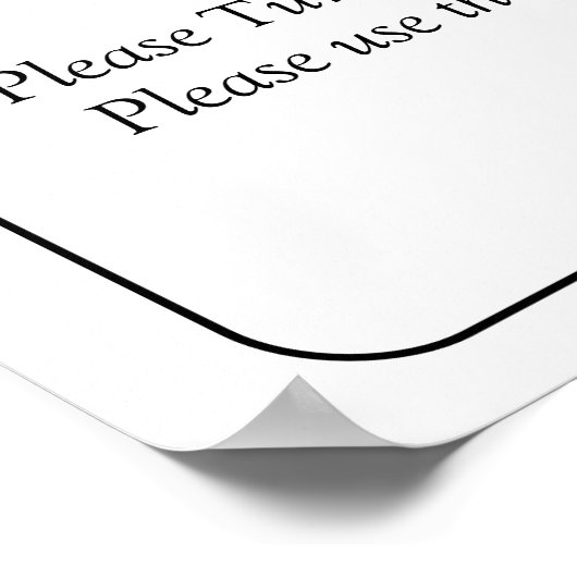 Welcome to  Wedding Black White Infinity Scroll, ポスター (角)