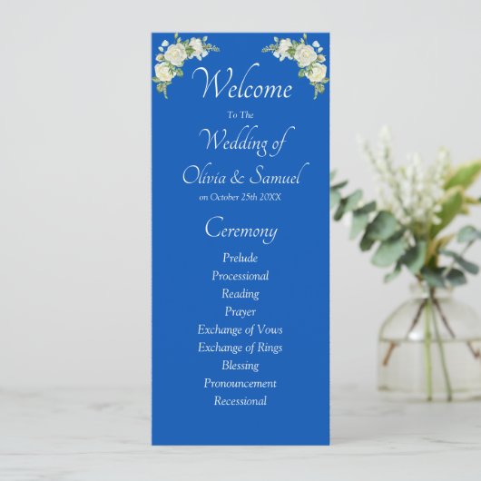 Welcome to Wedding Ceremony, Cobalt Blue White  プログラム (スタンド正面)