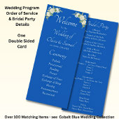 Welcome to Wedding Ceremony, Cobalt Blue White  プログラム