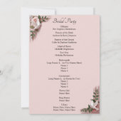 Welcome to Wedding Ceremony, Pink Roses & Doves  (裏面)