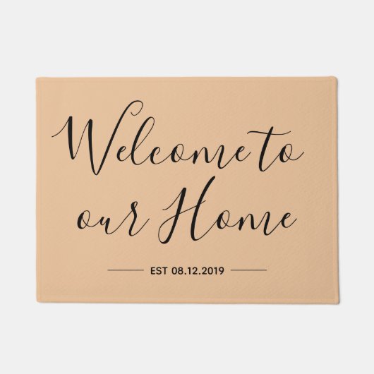 Welcome to Whome Door Mat, Farmhouse ドアマット (正面)