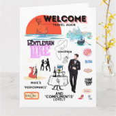 WELCOME TRAVEL AGAIN カード (黄色い花)