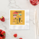 WELCOME TRAVEL AGAIN 縁ありカクテルナプキン (インサイチュ)