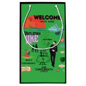 WELCOME TRAVEL AGAIN KLEINE GESCHENKTÜTE スモールペーパーバッグ (裏面)