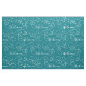 WELCOME white seamless pattern with LINES ファブリック (ファットクウォーター)
