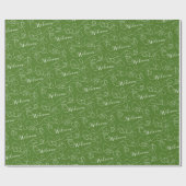 WELCOME white seamless pattern with LINES ラッピングペーパー (フラット)