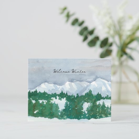 Welcome Winter シーズンポストカード (スタンド正面)