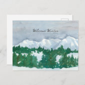 Welcome Winter シーズンポストカード (正面/裏面)