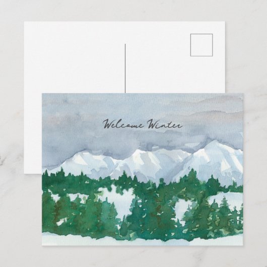 Welcome Winter シーズンポストカード (正面/裏面)