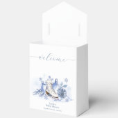Welcome Winter Snowflake Ice Skate Baby Shower フェイバーボックス (見開き)