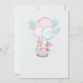 Welcoming the baby elephant above the clouds 招待状 (裏面)