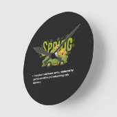 Welcoming the Warmth ラウンド壁時計 (傾斜)