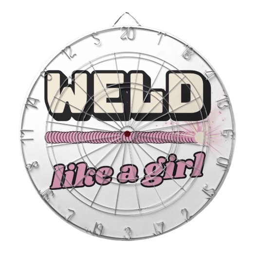 Weld Like a Girl - ダーツボード (正面)