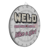 Weld Like a Girl - ダーツボード (正面左)