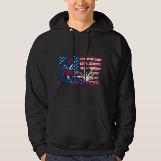 Welder American Flag パーカ (正面)
