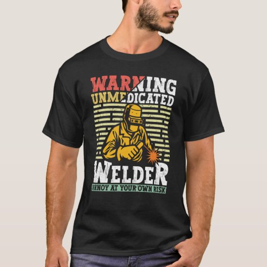 Welder Apparel Welding Blacksmith Metal Worker for Tシャツ (正面)
