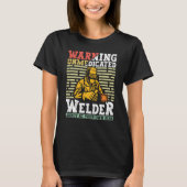Welder Apparel Welding Blacksmith Metal Worker for Tシャツ (正面)