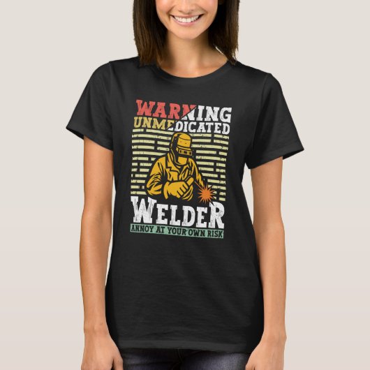 Welder Apparel Welding Blacksmith Metal Worker for Tシャツ (正面)