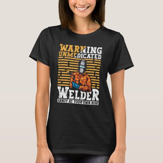 Welder Apparel Welding Blacksmith Metal Worker for Tシャツ (正面)