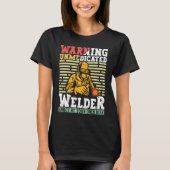 Welder Apparel Welding Blacksmith Metal Worker for Tシャツ (正面)