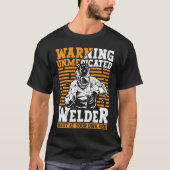 Welder Apparel Welding Blacksmith Metal Worker for Tシャツ (正面)