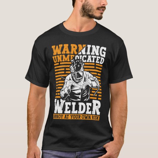 Welder Apparel Welding Blacksmith Metal Worker for Tシャツ (正面)