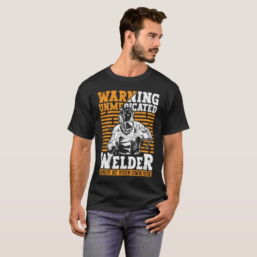 Welder Apparel Welding Blacksmith Metal Worker for Tシャツ (正面フル)