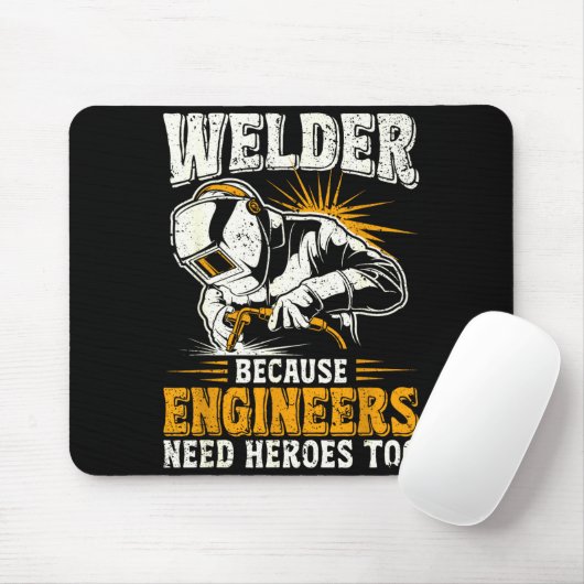 Welder Because Engineers Need Heroes Too Funny Wel マウスパッド (マウス)