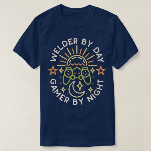 Welder By Day Gamer By Night Console Games Lover G Tシャツ (デザイン正面)