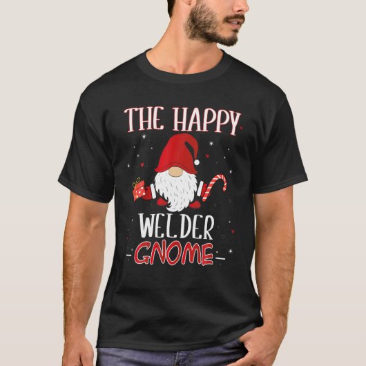 Welder Christmas Gnome Costume Matching Family Tシャツ (正面)