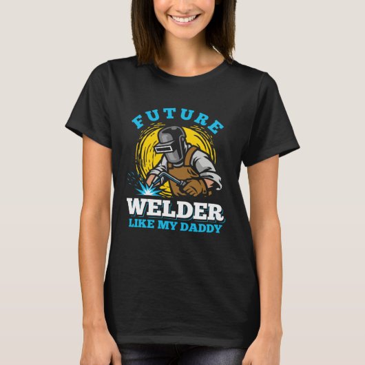 welder clothes for men welding dad tシャツ (正面)