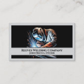 Welder Fabricator Contractor Service Business Card 名刺 (正面)