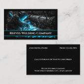 Welder Fabricator Contractor Service Business Card 名刺 (正面/裏面)