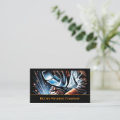 Welder Fabricator Contractor Service Business Card 名刺 (スタンド正面)