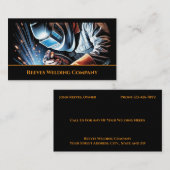 Welder Fabricator Contractor Service Business Card 名刺 (正面/裏面)