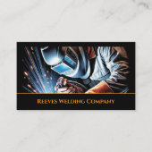 Welder Fabricator Contractor Service Business Card 名刺 (正面)