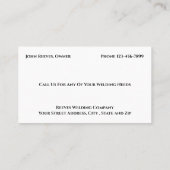 Welder Fabricator Contractor Service Business Card 名刺 (裏面)