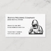 Welder Fabricator Contractor Service Business Card 名刺 (正面)