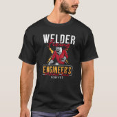 Welder Fixing Engineer's Welders Cool Welding Dads Tシャツ (正面)