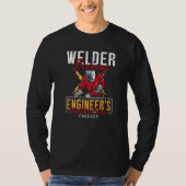 Welder Fixing Engineer's Welders Cool Welding Dads Tシャツ (正面)