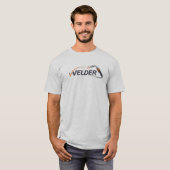 Welder Minimalist Logo Torch Spark Design Tシャツ (正面フル)