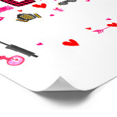 Welder Squad Cute Tools Hearts Costume Valentines  ポスター (角)