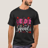Welder Squad Cute Tools Hearts Costume Valentines  Tシャツ (正面)