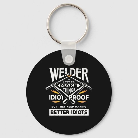 Welder Try To Make Things キーホルダー (正面)